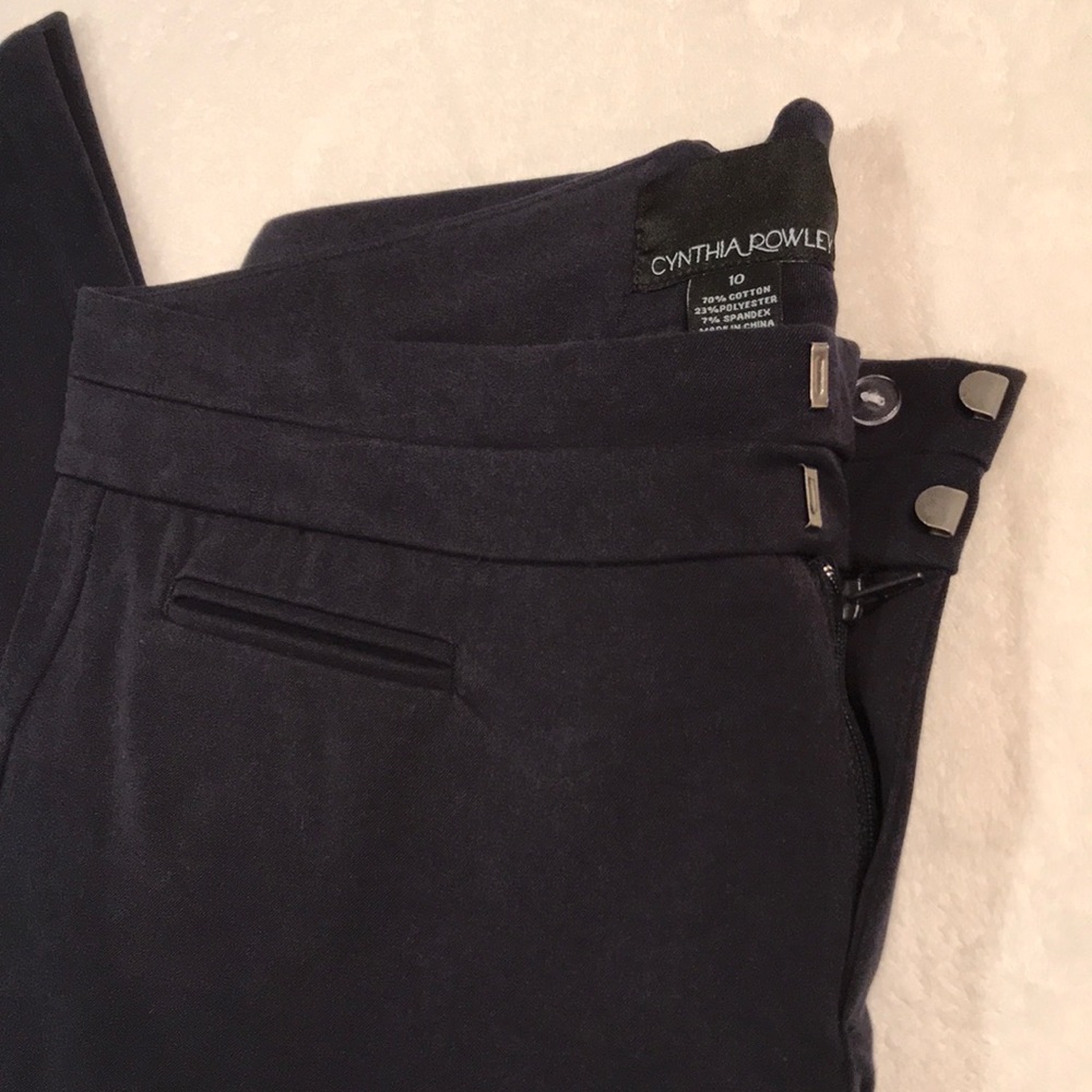 Cynthia Rowley navy blue dress pants size 10